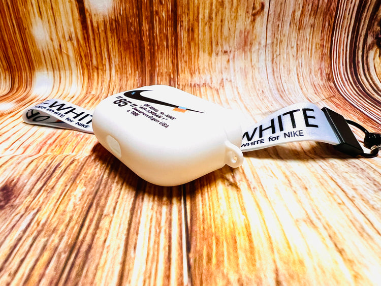 Nike OFF WHITE design Protective case for AirPods Pro-White