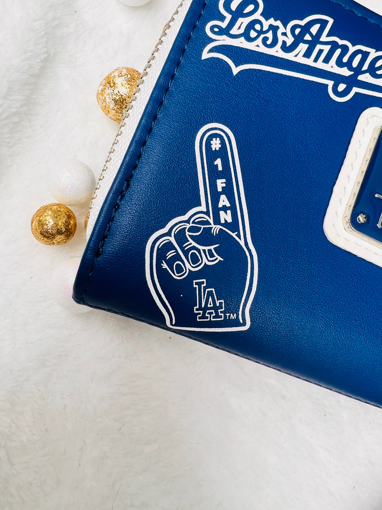 MLB LA Dodgers Patches Zip Around Wallet