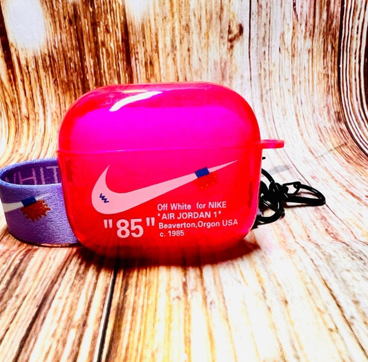 Nike OFF WHITE design Protective case for AirPods 3: Pink