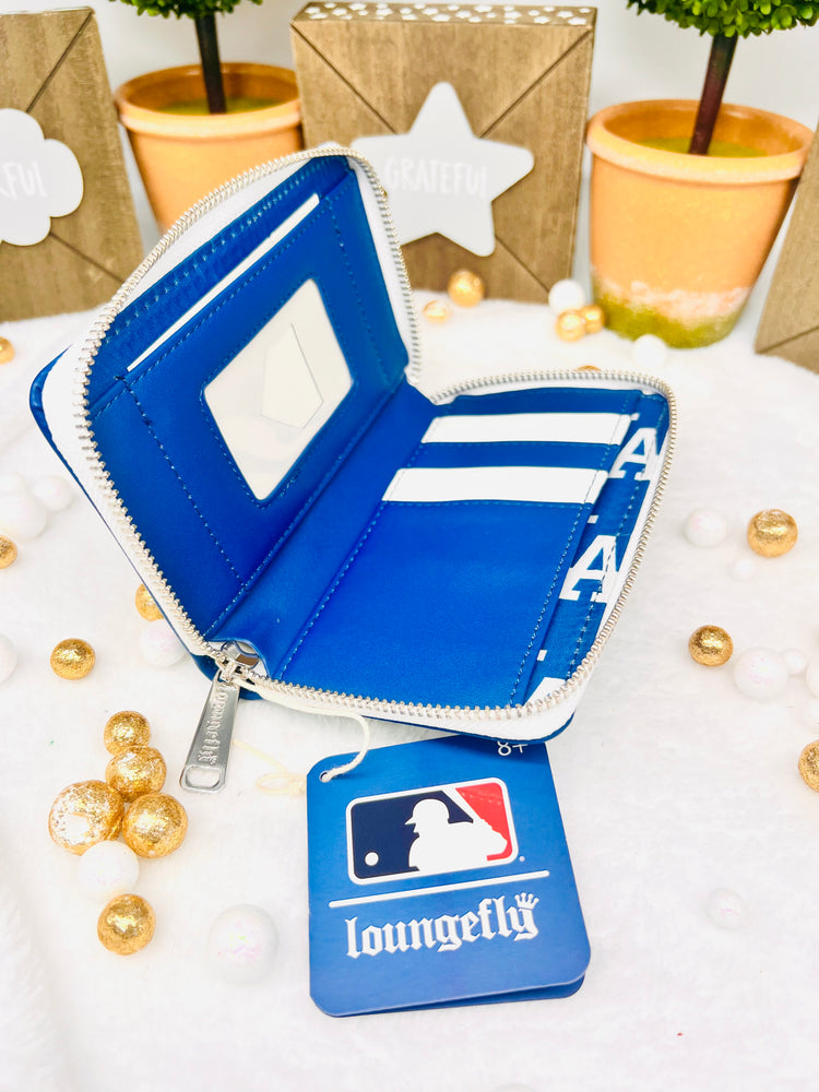 MLB LA Dodgers Patches Zip Around Wallet