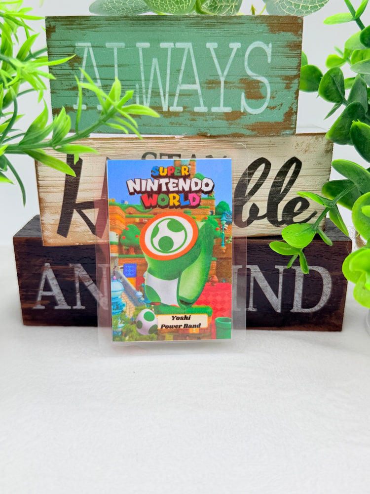 Super Nintendo World Power Bands Laminated Amiibo Cards Style A