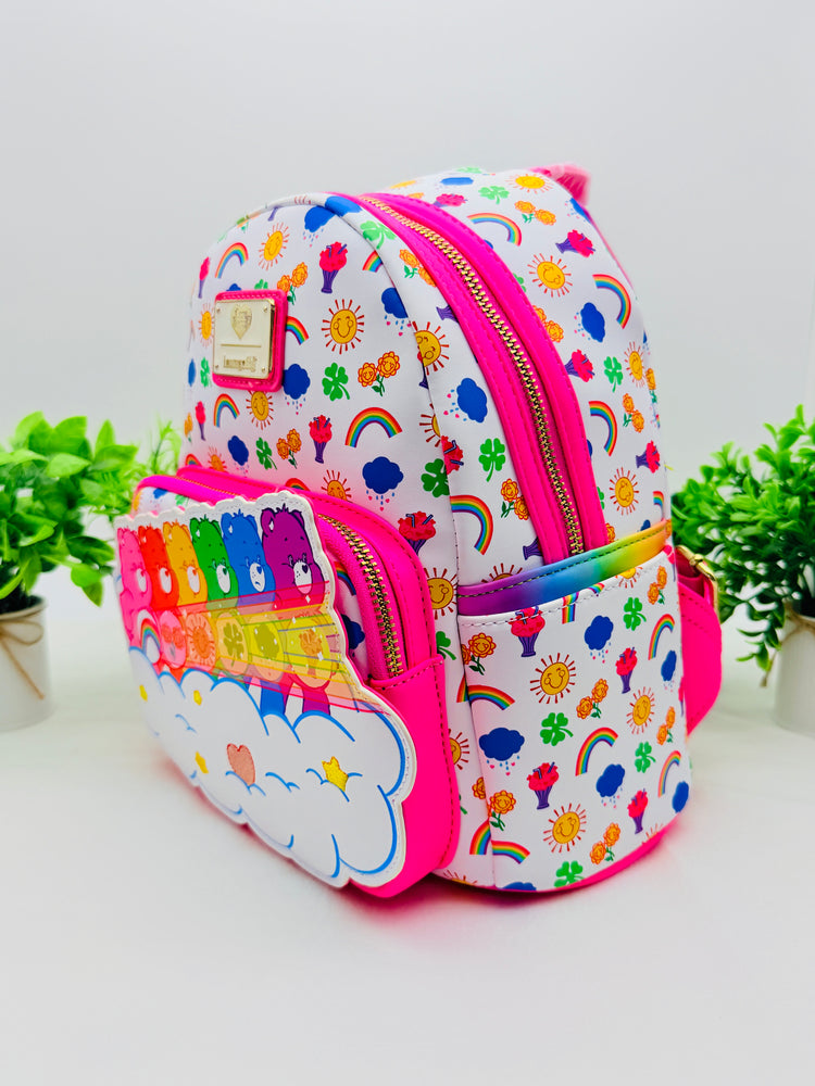 Loungefly Care Bears Stare Rainbow Mini Backpack