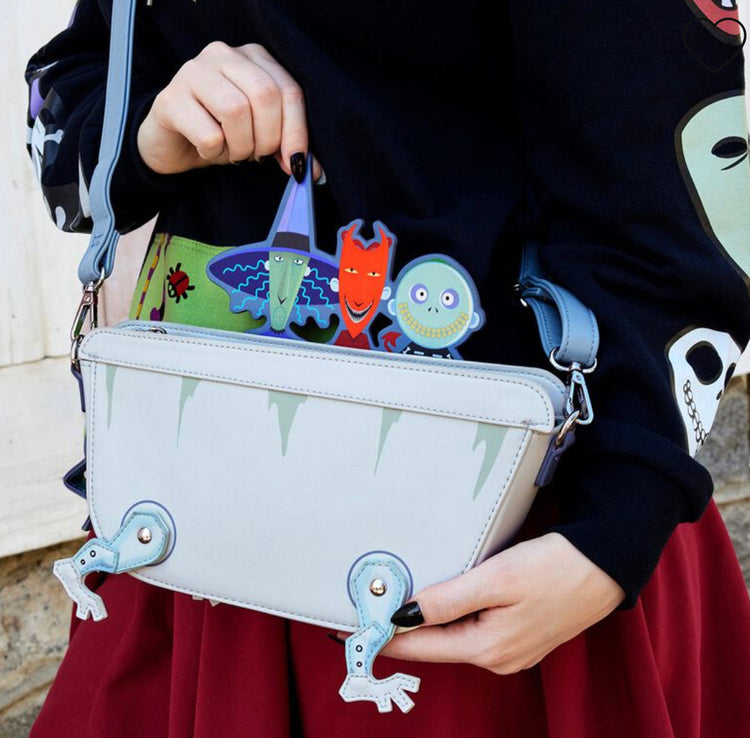 Loungefly The Nightmare Before Christmas Lock, Shock, And Barrel Crossbody
