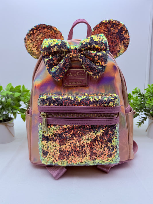 Loungefly Minnie Mouse EARidescent Mini Backpack