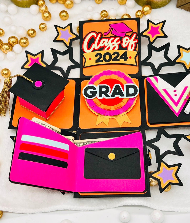 2026 Cute Graduation Exploding/ Pop-up Box
