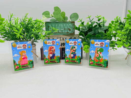My Mario Wooden Blocks Laminated Amiibo Cards