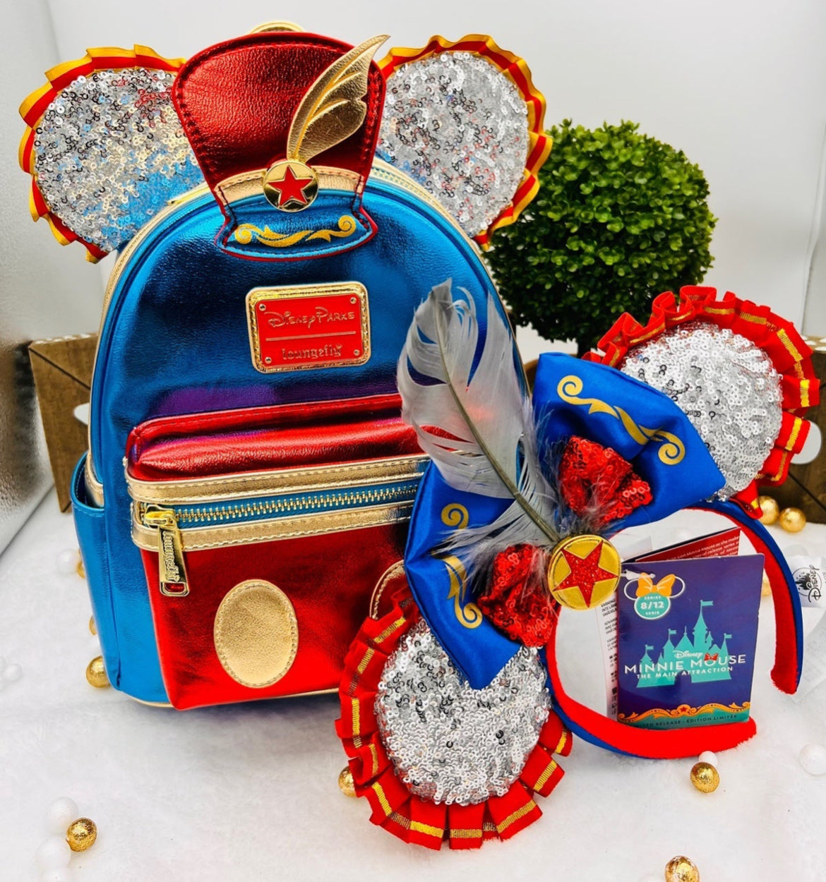 Loungefly Disney Dumbo Main Attraction mini Backpack + Ears – Harmony Homes Loungefly Disney Dumbo Main Attraction mini Backpack + Ears – Harmony Homes