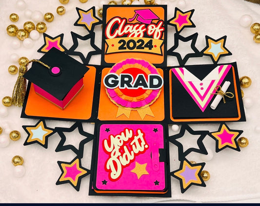 2026 Cute Graduation Exploding/ Pop-up Box