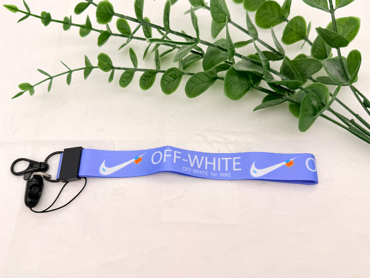 Nike OFF WHITE design Protective case with Lanyard for AirPods 4
(2024) Cyan