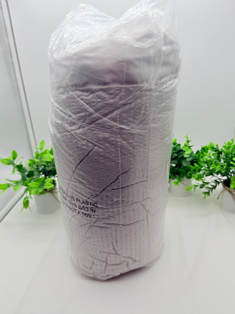 Madison Park Down Alternative Blanket, King/CalKing, Satin Trim, Light Grey