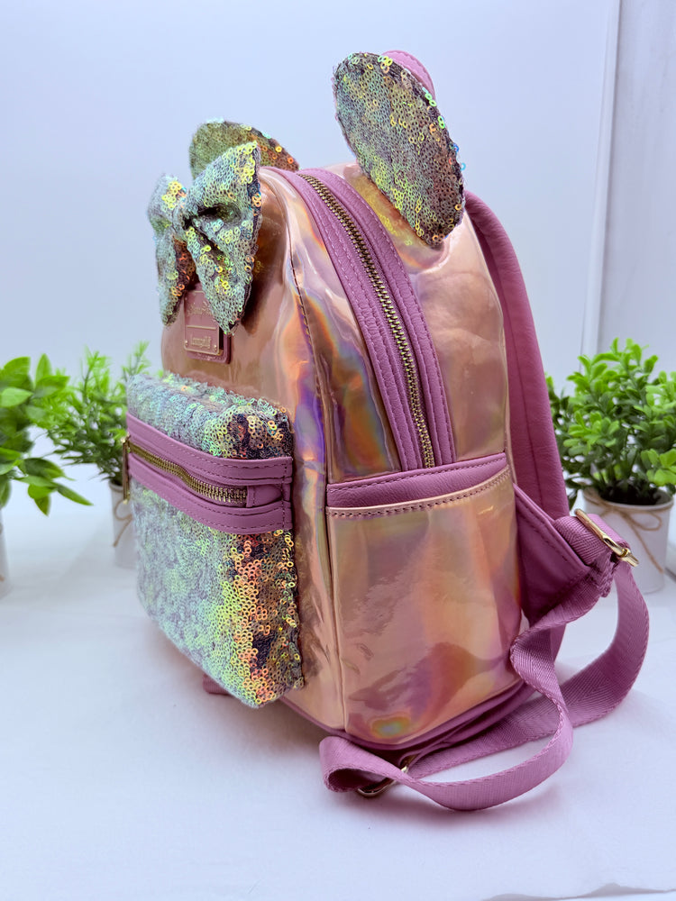 Loungefly Minnie Mouse EARidescent Mini Backpack