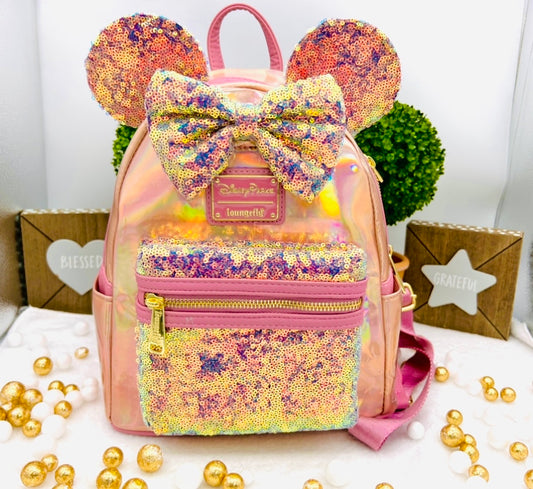 Loungefly Minnie Mouse EARidescent Mini Backpack