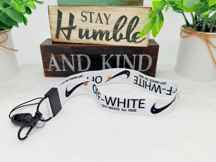 Nike OFF WHITE design Protective case for AirPods Pro 3 (2025) clear White