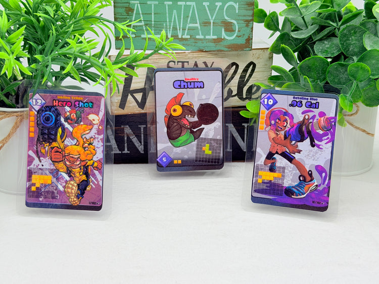 Splatoon Tablesuft Battle Cards Fanart Amiibo Laminated Cards