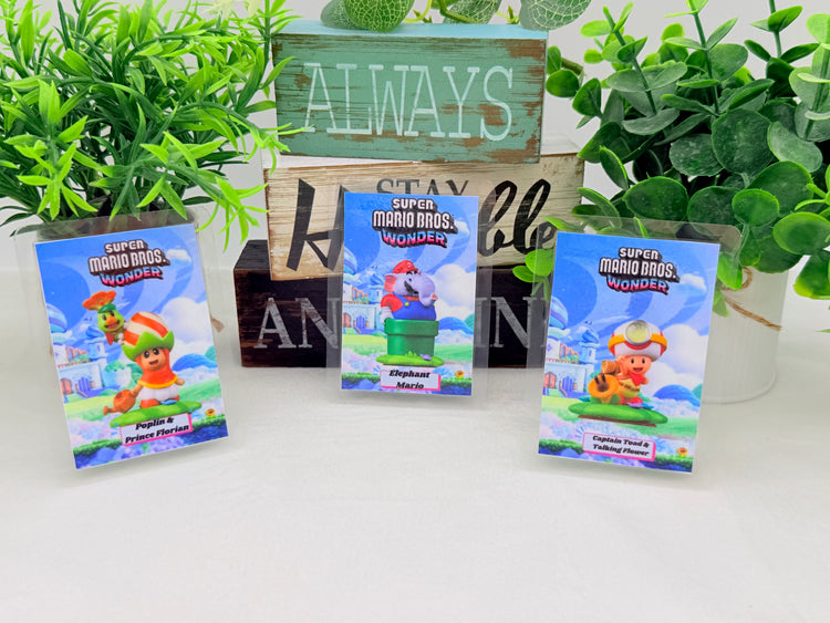 Super Mario Bros Wonder Amiibo Cards - Laminated Version