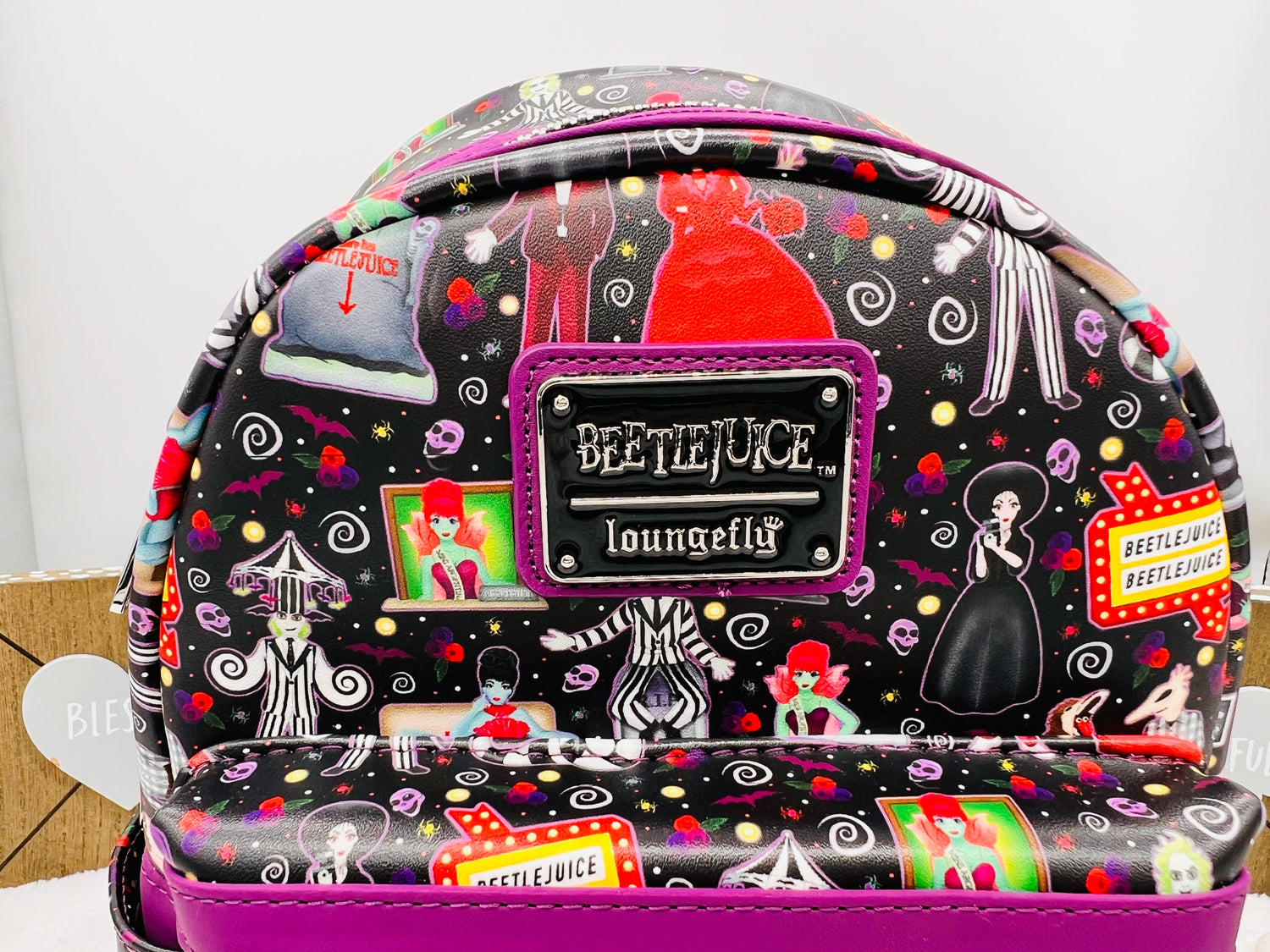 beeteljuice icons mini backpack Loungefly Beetlejuice Icons Mini Backpack – Harmony Homes