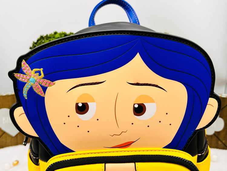 Loungefly Coraline Raincoat Cosplay Mini Backpack