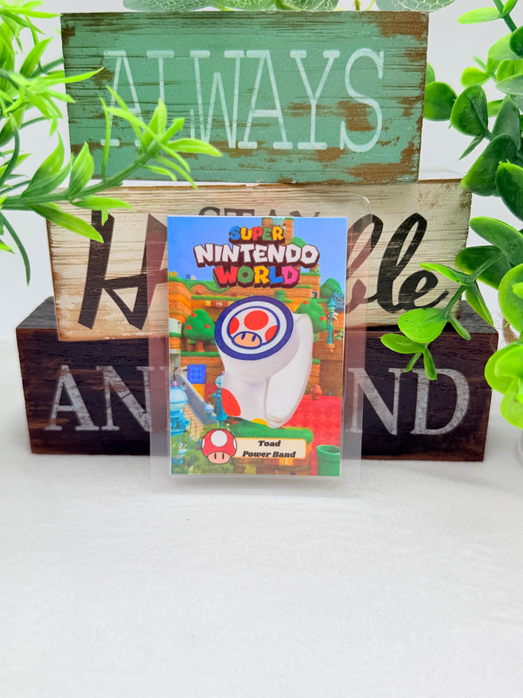 Super Nintendo World Power Bands Laminated Amiibo Cards Style A