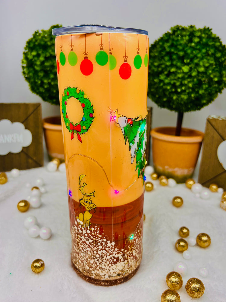 How The Grinch Stole Christmas LED Fairy Lights Tumbler