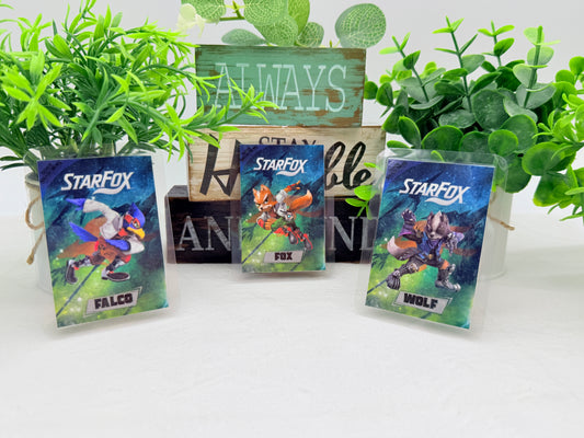 StarFox Laminated Amiibo Cards