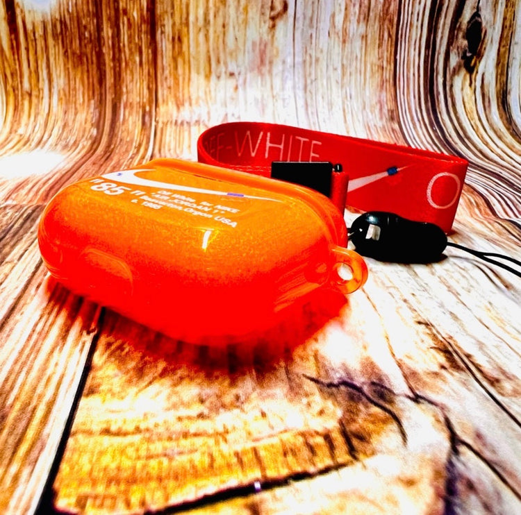 Nike OFF WHITE design Protective case for AirPods 3: Orange