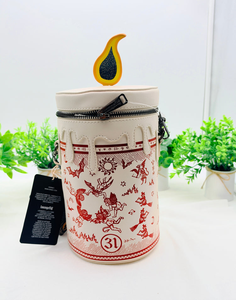 Loungefly Disney Hocus Pocus Black Flame Candle Crossbody Bag