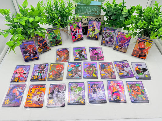 Splatoon Tablesuft Battle Cards Fanart Amiibo Laminated Cards