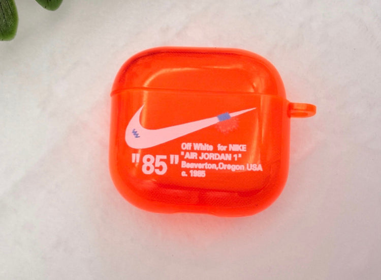 Nike OFF WHITE design Protective case for AirPods 4
(2024) Orange