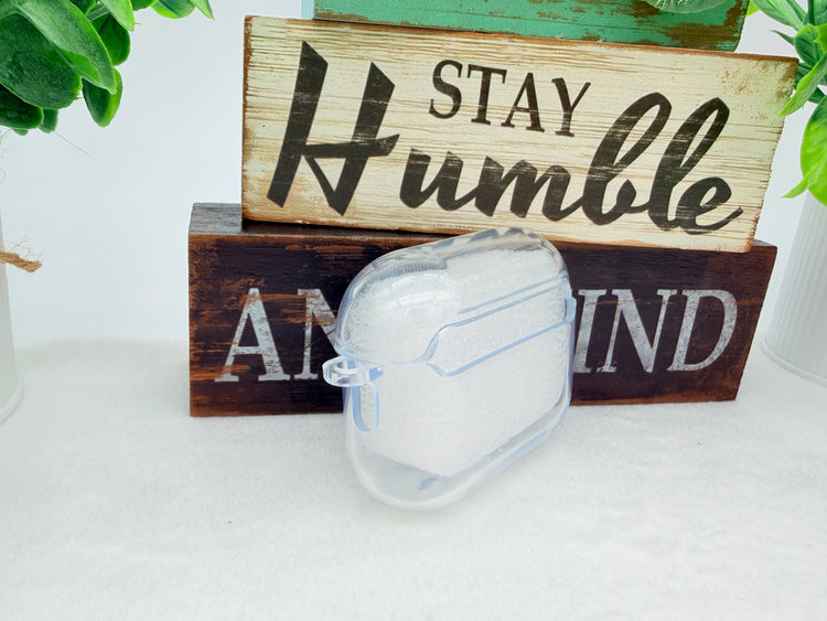 Nike OFF WHITE design Protective case for AirPods Pro 3 (2025) clear White