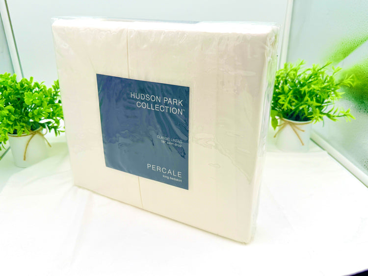 Bloomingdale’s Hudson Park Collection Percale King Bedskirt