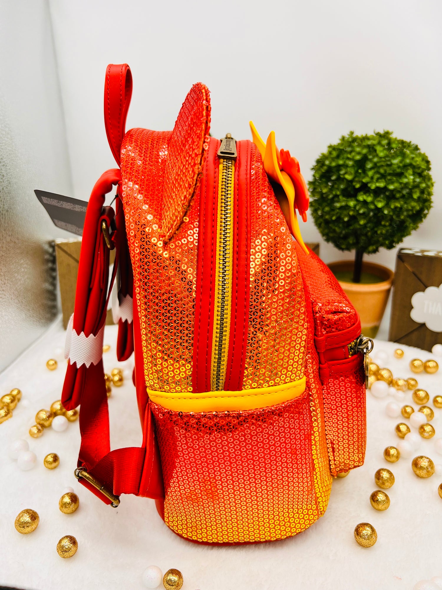 disney fall sequin minnie mouse ombre mini backpack Loungefly Exclusive