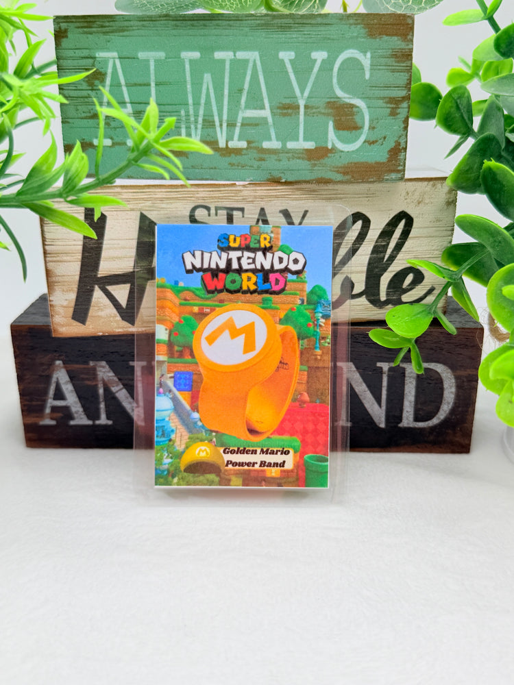 Super Nintendo World Power Bands Laminated Amiibo Cards Style A