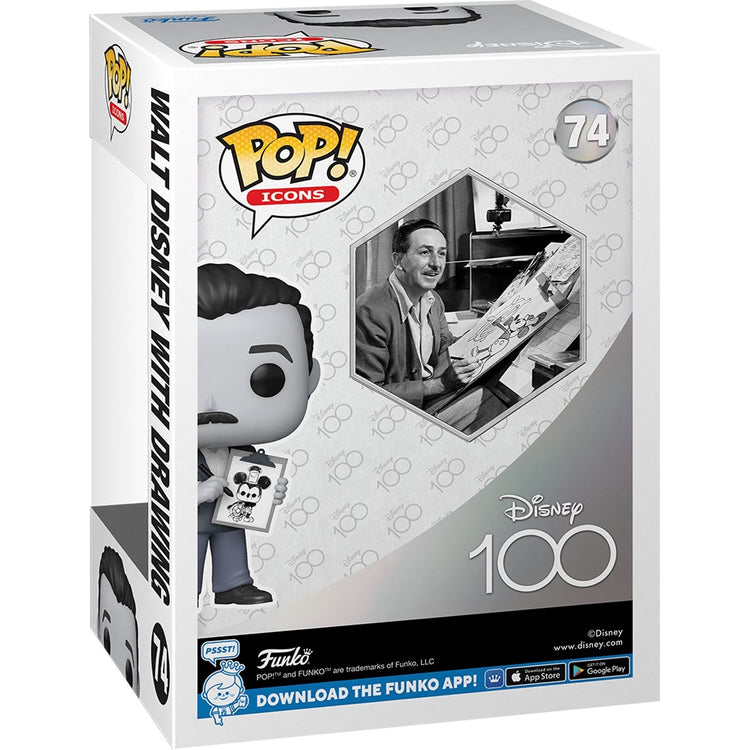 Funko Pop: Disney 100 Walt Disney With Drawing