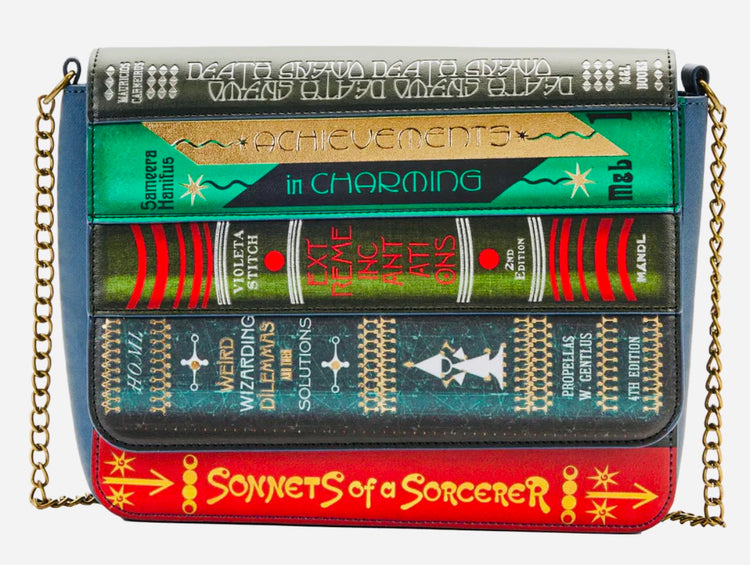 Loungefly Fantastic Beasts Magical Books Chain Strap Crossbody Bag