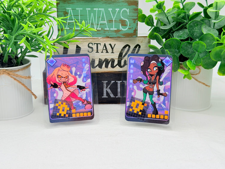 Splatoon Tablesuft Battle Cards Fanart Amiibo Laminated Cards