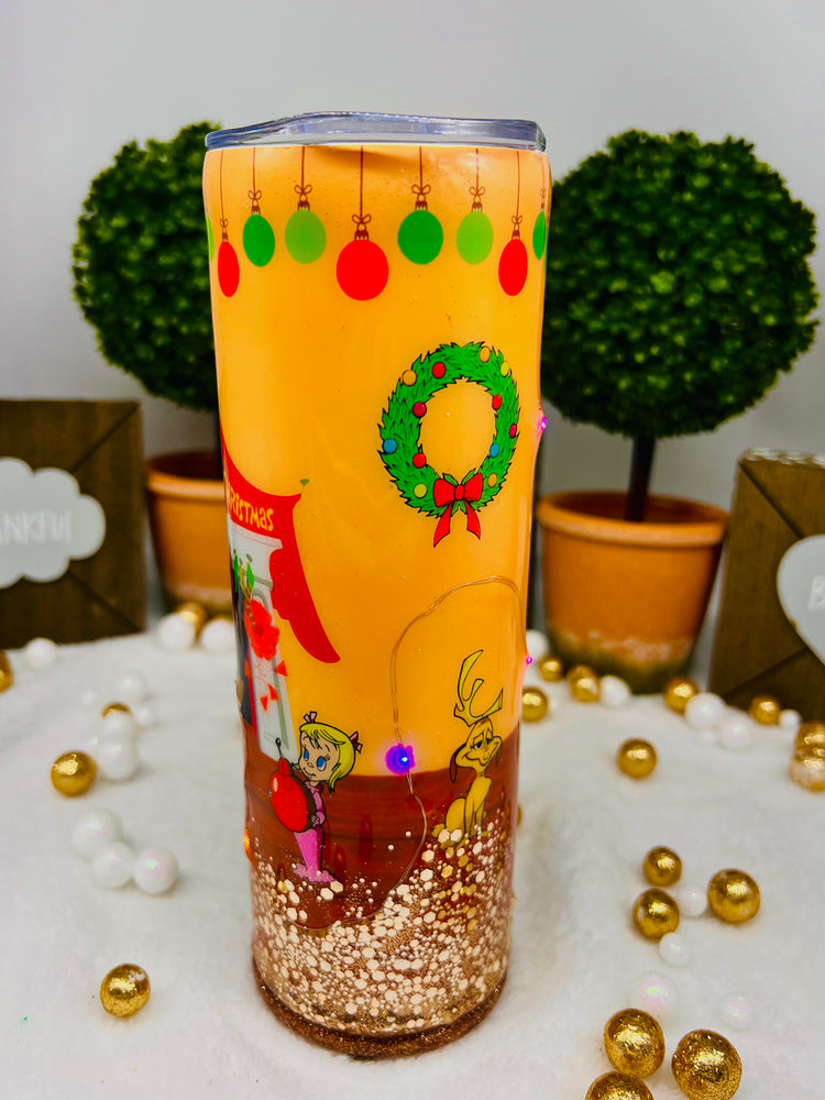 How The Grinch Stole Christmas LED Fairy Lights Tumbler