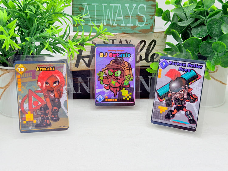 Splatoon Tablesuft Battle Cards Fanart Amiibo Laminated Cards