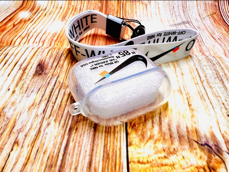 Nike OFF WHITE design Protective case for AirPods 3 (2021) Clear