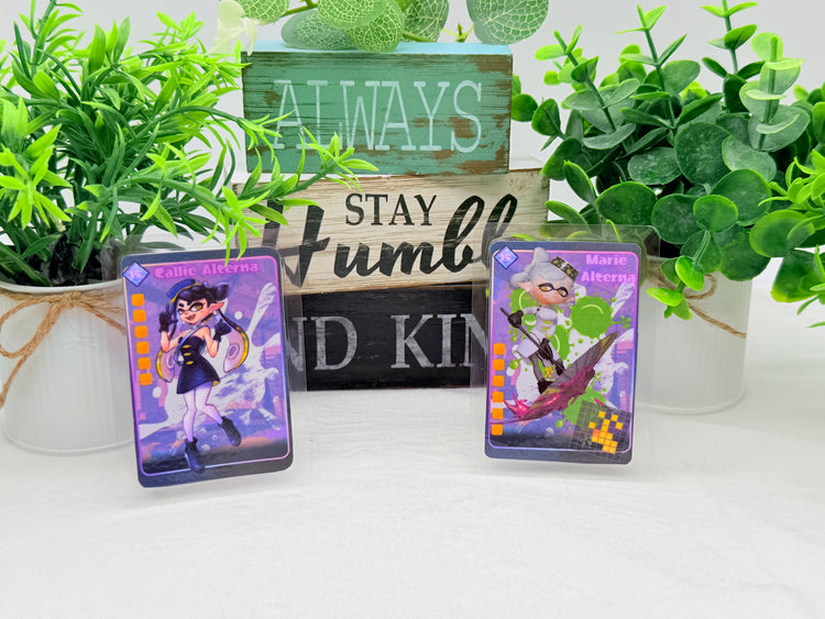 Splatoon Tablesuft Battle Cards Fanart Amiibo Laminated Cards