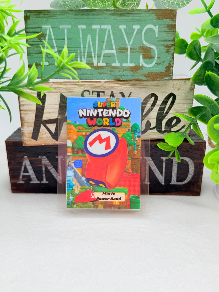 Super Nintendo World Power Bands Laminated Amiibo Cards Style A