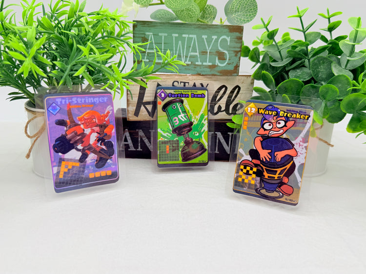 Splatoon Tablesuft Battle Cards Fanart Amiibo Laminated Cards