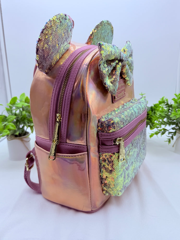 Loungefly Minnie Mouse EARidescent Mini Backpack