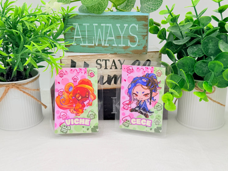 Animal Crossing and Splatoon, Legend of Zelda crossing Fan Art Amiibo Card - Laminated Version