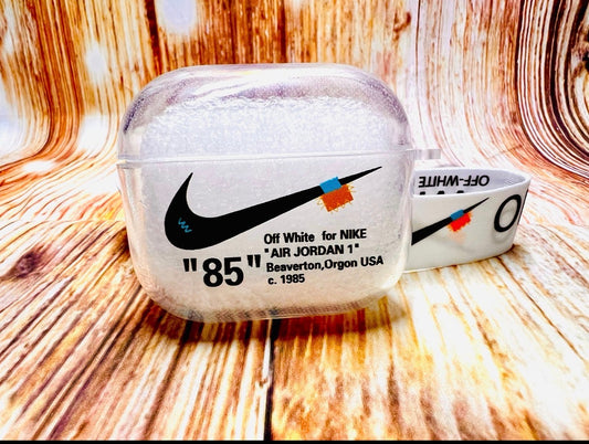 Nike OFF WHITE design Protective case for AirPods 3 (2021) Clear
