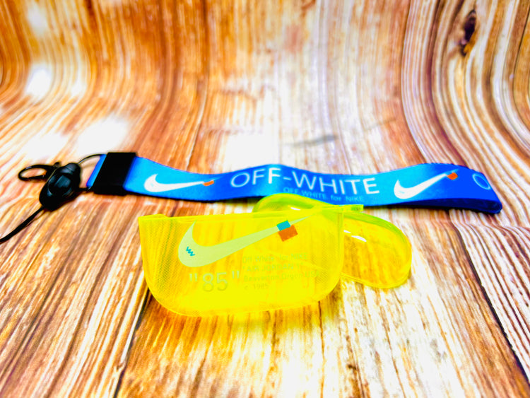 Nike OFF WHITE design Protective case for AirPods Pro- Yellow