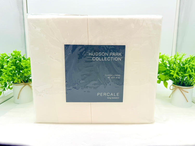 Bloomingdale’s Hudson Park Collection Percale King Bedskirt