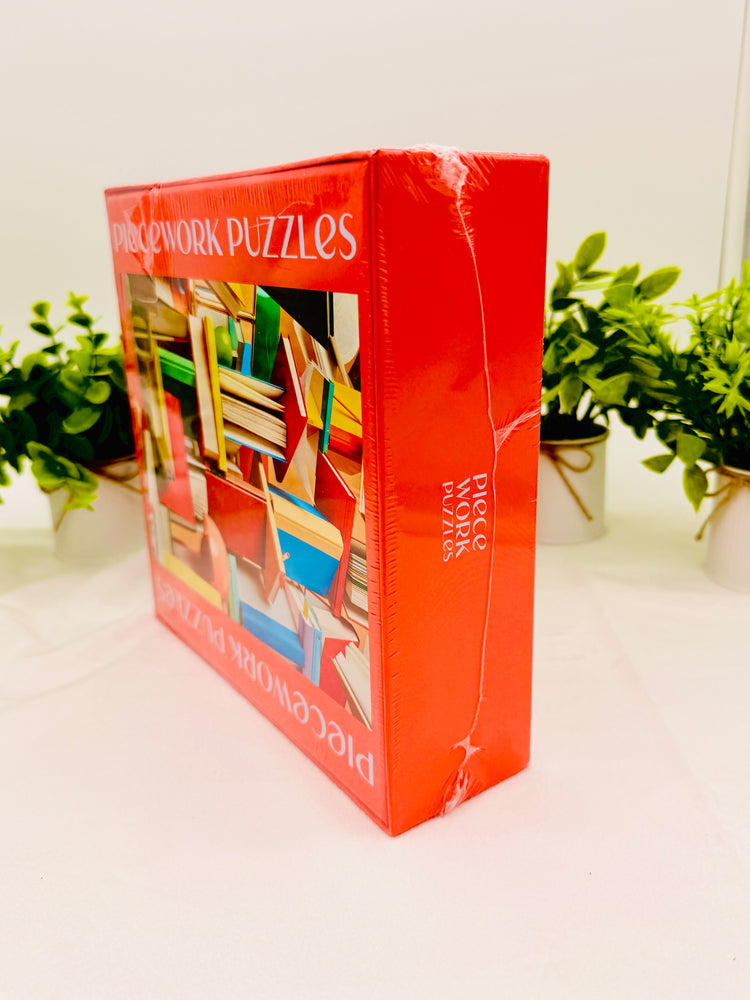 Piecework Puzzles Bookworm 500 Pieces Puzzle