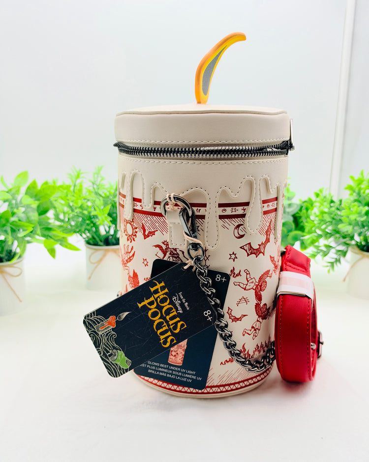 Loungefly Disney Hocus Pocus Black Flame Candle Crossbody Bag