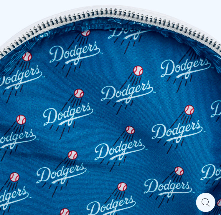 MLB LOS ANGELES DODGERS BASEBALL SEAM STITCH MINI BACKPACK