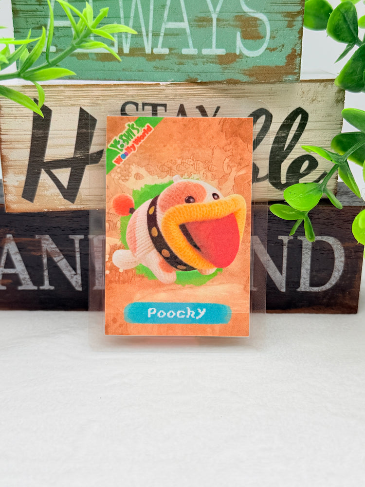 Yoshi and the Mysterious Book laminated amiibo cards